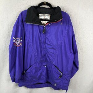 Obermyer Jacket Womens Medium Purple Anorak Hooded Y2K Alpine Scarlett 90s Ski